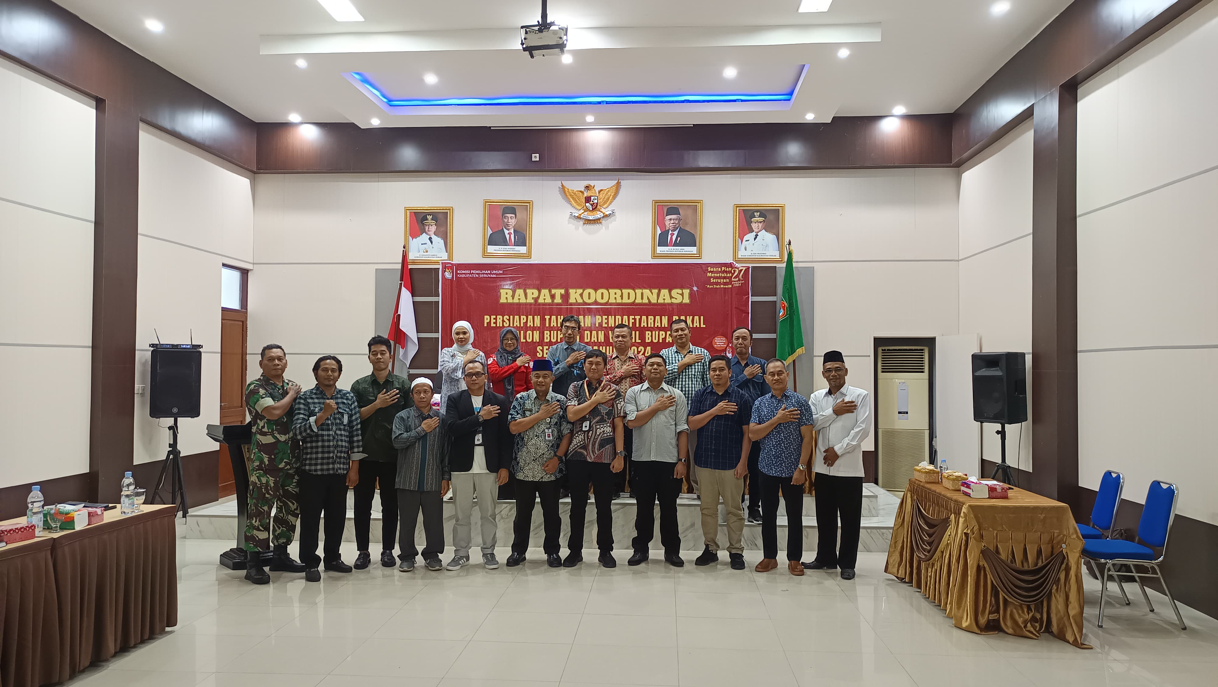 Bawaslu Seruyan Hadiri Rapat Koordinasi Persiapan Tahapan Pendaftaran Bakal Calon Bupati dan Wakil Bupati Seruyan 2024