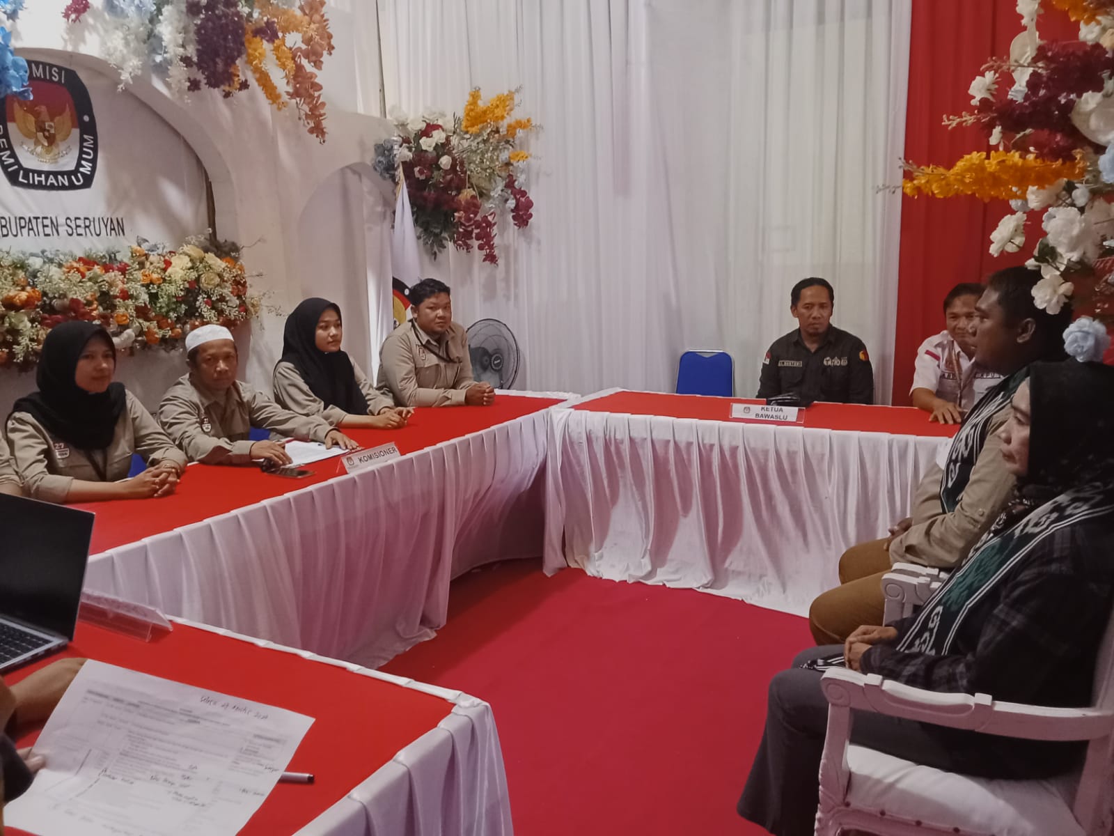 Simulasi Pendaftaran Calon Bupati dan Wakil Bupati Seruyan Tahun 2024 Berlangsung Lancar