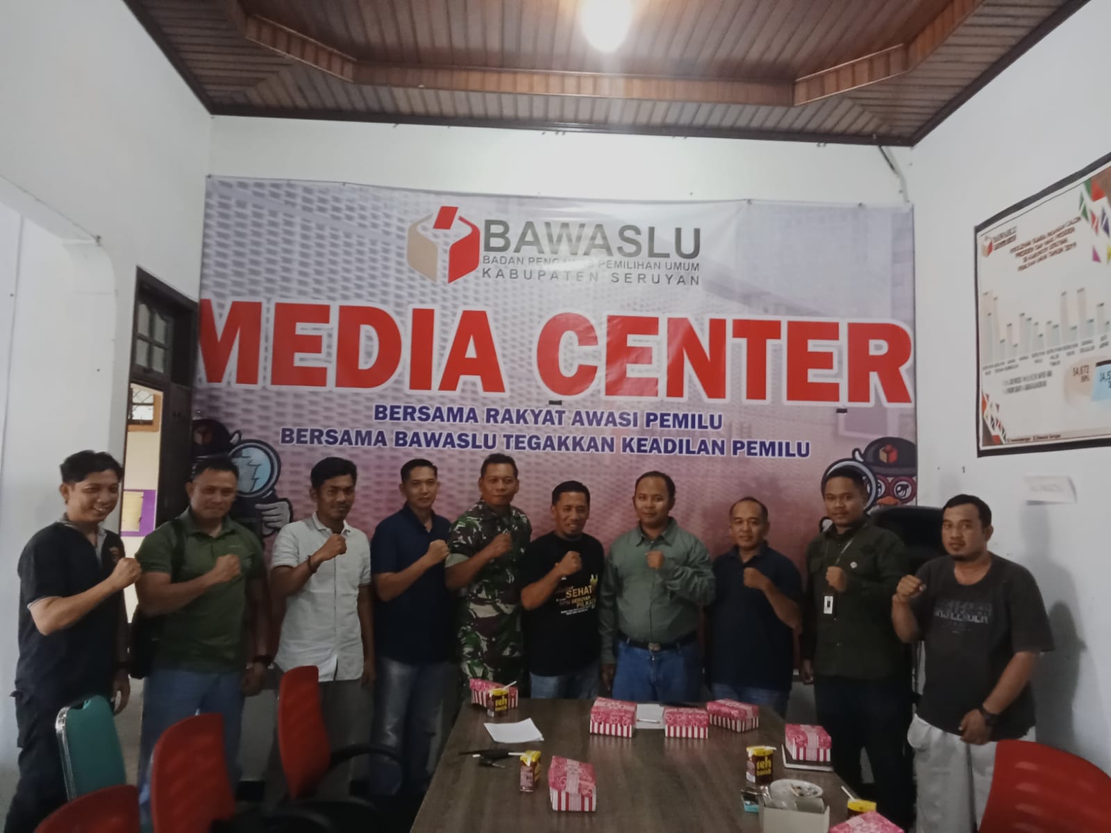 Perkuat Pengawasan Netralitas ASN, TNI dan Polri serta Isu-Isu Negatif, Bawaslu Seruyan Adakan Rapat Pokja 