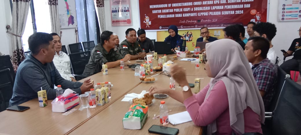 Bawaslu Kabupaten Seruyan Hadiri Sosialisasi Penerimaan Laporan Dana Kampanye dan Audit Laporan Pemilihan Bupati dan Wakil Bupati Seruyan 2024