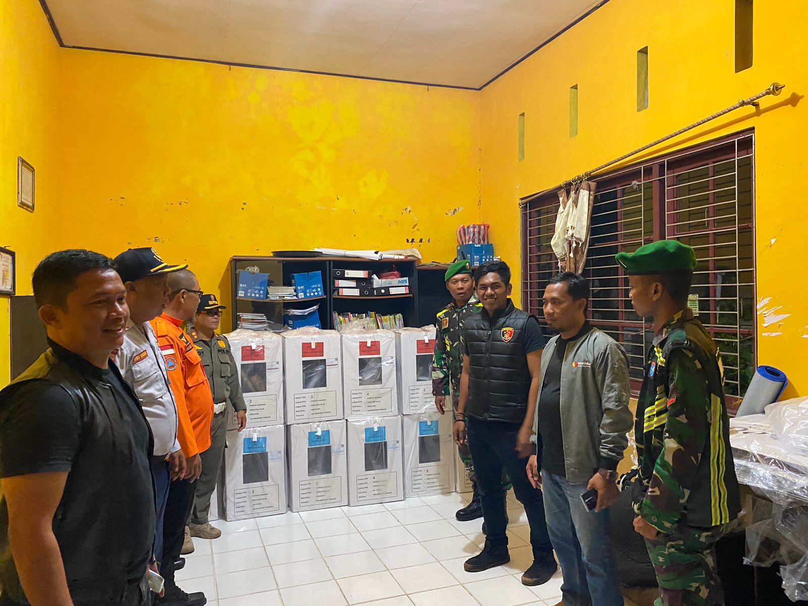 Pengecekan Logistik Pemilu di PPS Desa Sungai Undang