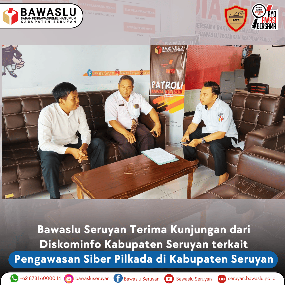 Kunjungan dari Diskominfo Kabupaten Seruyan