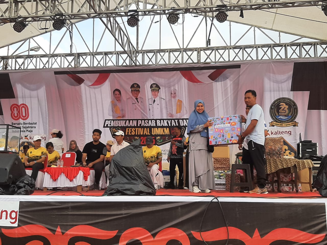 Bawaslu Kabupaten Seruyan Ikut Meriahkan Hari Jadi ke-23 Kabupaten Seruyan Lewat Senam Bersama