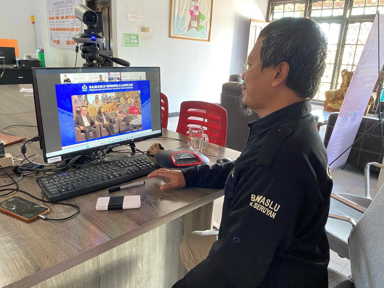 Bawaslu Kabupaten Seruyan Mengikuti Kick Off “Bawaslu Membelajarkan
