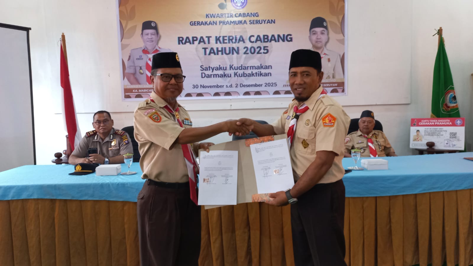 Bawaslu Seruyan Teken MoU dengan Kwarcab Gerakan Pramuka Seruyan, Perkuat Pengawasan Partisipatif Kaum Muda