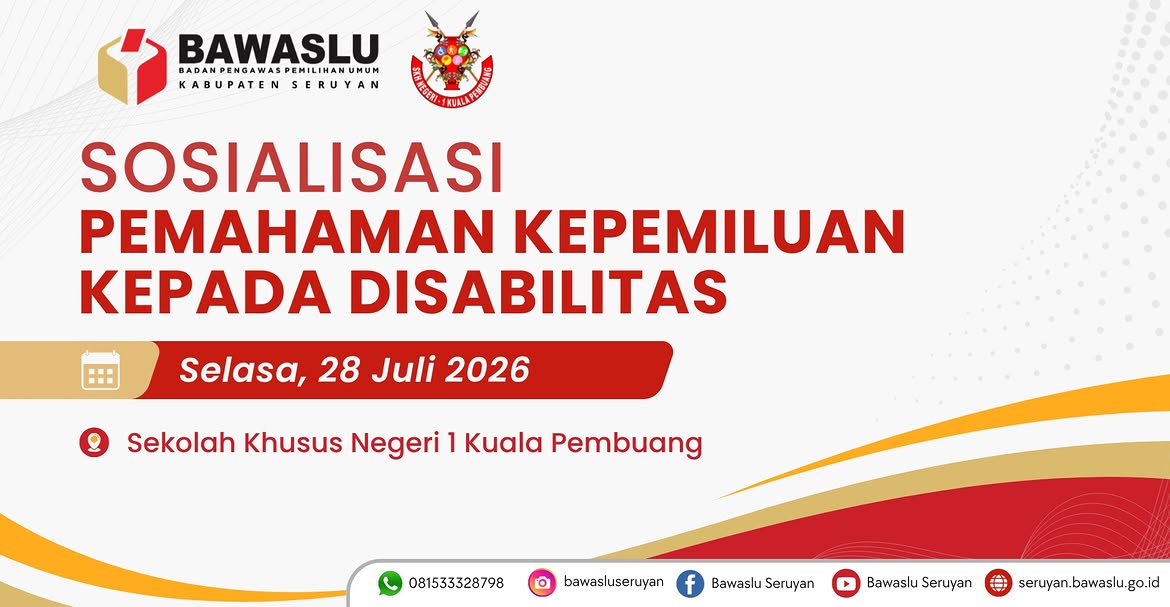 Bawaslu Kabupaten Seruyan Gelar Sosialisasi Pemahaman Kepemiluan Kepada Penyandang Disabilitas