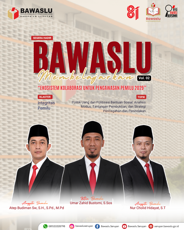 Tiga Komisioner Bawaslu Seruyan Jadi Presenter Bawaslu Membelajarkan Volume 2