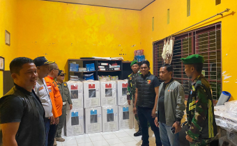 Pengecekan Logistik Pemilu di PPS Desa Sungai Undang
