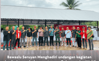Bawaslu Seruyan Menghadiri undangan kegiatan simulasi  pencobolan surat suara Gebernur dan Wakil Gubernur Kalimantan Tengah serta Bupati dan Wakil Bupati Seruyan di Kecamatan Seruyan Hilir Timur