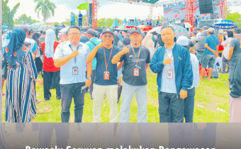 Bawaslu Seruyan Lakukan Pengawasan Kampanye Bersama Panwascam Seruyan Hilir dalam Rangka Kampanye Akbar