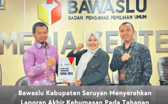Bawaslu Kabupaten Seruyan Serahkan Laporan Akhir Kehumasan Tahapan Pemilihan Kepala Daerah Serentak 2024 ke Bawaslu RI