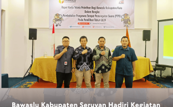 Bawaslu Kabupaten Seruyan Hadiri Kegiatan Rakernis Dalam Rangka Pembekalan Pengawas TPS Pada Pemilihan Tahun 2024 di Palangka Raya