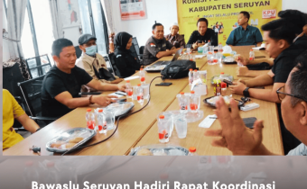Bawaslu Seruyan Hadiri Rapat Koordinasi Persiapan Debat Publik Kedua Pasangan Calon Bupati dan Wakil Bupati Seruyan Tahun 2024