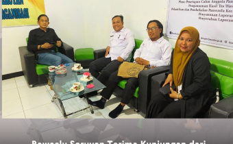 Kunjungan dari Panwascam Seruyan Hilir ke Bawaslu Kabupaten Seruyan bersama Kordiv PPPS