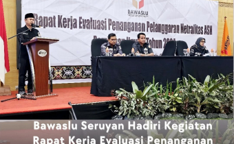 Bawaslu Seruyan Hadiri Rapat Kerja Evaluasi Penanganan Pelanggaran Netralitas ASN Pemilu Tahun 2024