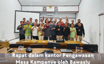 Bawaslu Kabupaten Seruyan Menghadiri Rapat dalam kantor Pengawasan Masa Kampanye 