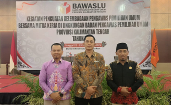 Bawaslu Kabupaten Seruyan Hadiri Kegiatan Penguatan Kelembagaan Pengawas Pemilu Bersama Mitra Kerja