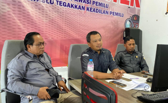 Bawaslu Kabupaten Seruyan Gelar Rapat Dalam Kantor Kajian Hukum MoU Pengawasan Partisipatif Saka Adhyasta Pemilu
