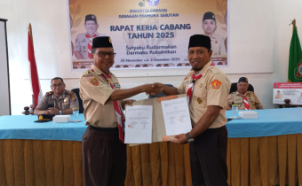 Bawaslu Seruyan Teken MoU dengan Kwarcab Gerakan Pramuka Seruyan, Perkuat Pengawasan Partisipatif Kaum Muda