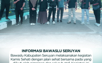 Bawaslu Kabupaten Seruyan Laksanakan Kegiatan Kamis Sehati untuk Perkuat Kebersamaan dan Semangat Kerja