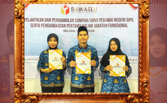 Bawaslu Kabupaten Seruyan Sampaikan Ucapan Selamat atas Pelantikan dan Pengambilan Sumpah/Janji Jabatan PNS serta Pengangkatan Jabatan Fungsional