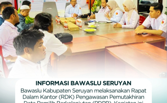 Bawaslu Kabupaten Seruyan Laksanakan RDK Pengawasan Pemutakhiran Data Pemilih Berkelanjutan
