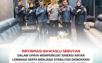 Bawaslu Kabupaten Seruyan Laksanakan Konsolidasi Demokrasi Bersama Kapolres Seruyan untuk Perkuat Sinergi Pengawasan Pemilu