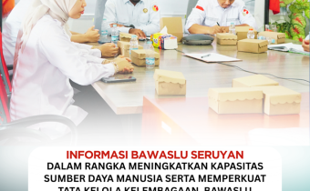 Bawaslu Kabupaten Seruyan Gelar Rapat Dalam Kantor Fasilitasi Pembinaan dan Penguatan Kelembagaan Bahas Tata Kerja dan Pola Hubungan Pengawas Pemilihan Umum