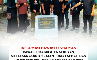 Bawaslu Kabupaten Seruyan Laksanakan Jum'at Sehati dan Jumpa Berlian di Desa Bangun Harja