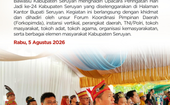 Bawaslu Kabupaten Seruyan Hadiri Upacara Peringatan Hari Jadi ke-24 Kabupaten Seruyan