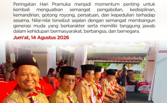 Bawaslu Kabupaten Seruyan Hadiri Upacara Hari Pramuka Ke-65 Tahun 2026