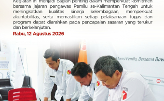 Bawaslu Kabupaten Seruyan Ikuti Penandatanganan Indikator Kinerja Utama (IKU) Tahun 2026